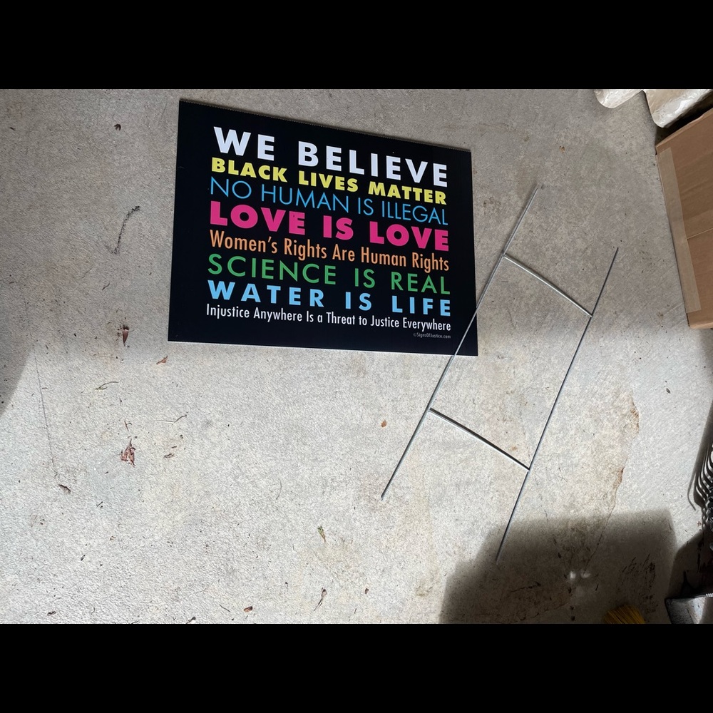 We believe sign